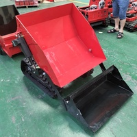 EPA China 200kg 800kg 1000kg selbst laden der Mini-Raupen transporter Gummi ketten kipper mit Aufzug und Kran zu verkaufen