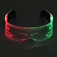 Lunettes LED à changement de couleur, tendance, cool, DJ, disco, Halloween, Noël, lunettes INS