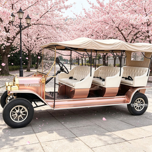 Voiture touristique électrique écologique de style vintage, zéro pollution, véhicule de tourisme classique pour l'exploitation d'attractions touristiques - Product Image 1