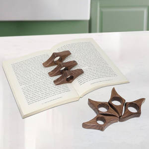 S <span class=keywords><strong>M</strong></span> L حجم أسود خشب الجوز المرجعية خشب الزان حامل صفحة كتاب خشبي الإبهام خشبي المرجعية رواية حلقة القراءة - Product Image 5