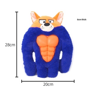 Jouet à mâcher pour chien en forme d'animal en peluche, design gorille amusant, en TPR, interactif et couineur pour les jeux de la force - Product Image 6