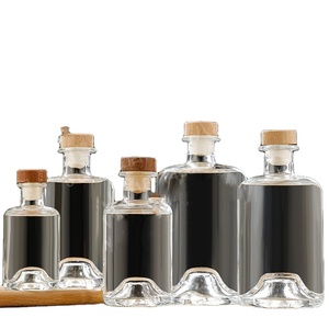 Ventes directes d'usine 500ML/750ML bouteille scellée en liège de verre de cristal clair pour whisky vin rouge maison vin <span class=keywords><strong>Vodka</strong></span> - Product Image 2