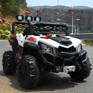 Voiture électrique pour enfants à 4 roues - Jouet en plastique à double propulsion avec batterie 12V et télécommande pour les aventures tout-terrain - Product Image 2