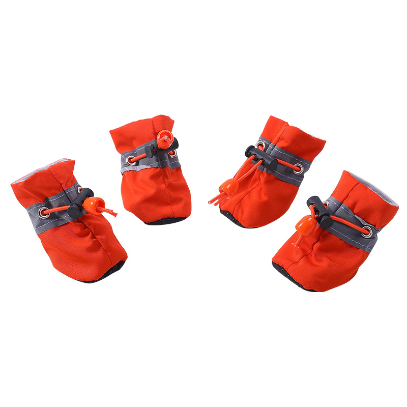 Dog Shoes for Small Pets Breathable Soft-Soled Rain Boots Adjustable Foot Covers Non-Slip Toddler Cat Dog Pet Gear-Made Plastic