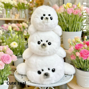 Lindos Peluches de Foca <span class=keywords><strong>Momo</strong></span> - Adorable Almohada Infantil de Animales Marinos - Regalo Navideño - Decoración del Hogar - Product Image 1