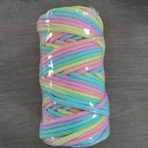 4 mm Cotton <b>Braid</b> Cord Gradient Color Cotton <b>Braid</b> Cord Custom Rainbow Gradient Color Cord - Product Image 1