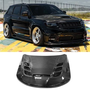 Cofano Anteriore in Fibra di Carbonio per <span class=keywords><strong>Jeep</strong></span> <span class=keywords><strong>Grand</strong></span> <span class=keywords><strong>Cherokee</strong></span> 2013-2023, Copertura Ventilata per Paraurti Anteriore, Kit Carrozzeria Auto - Product Image 1