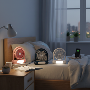 Mini ventilador de techo LED de 6,3 \ "recargable con 72/2/36PCS/CS - Product Image 3