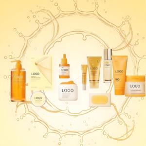 Traitement OEM anti-acné, nettoyant en profondeur, raffermissant et éclaircissant, unifie le teint, atténue les taches brunes, à base d'acide kojique et <span class=keywords><strong>de</strong></span> curcuma, ensemble <span class=keywords><strong>de</strong></span> soins <span class=keywords><strong>de</strong></span> la <span class=keywords><strong>peau</strong></span> - Product Image 2