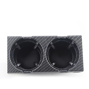 ที่วางแก้วคาร์บอนไฟเบอร์สำหรับคอนโซลกลาง BMW ซีรีส์ 3 แบบสองช่อง - Product Image 3