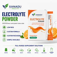Poudre d'électrolytes XANADU |   Boisson Énergisante Personnalisée OEM aux Saveurs/Recettes de Fruits en Sachets – Hydratation, Énergie, Concentration, Supplément Sportif en Gros