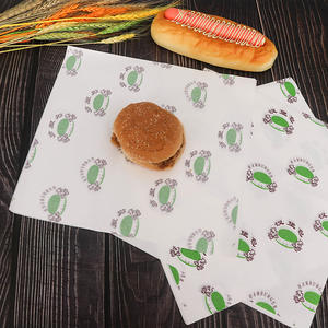 卸売卸売サンドイッチバーガーワックスラップ紙カスタムロゴハンバーガー紙はレストランで使用されています - Product Image 6