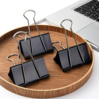 Clip Metálico de Cola Larga para Documentos, Carpeta con Clip, Clip para Facturas de Colores, para Oficina y Estudio