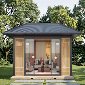 Moderno independiente al aire libre de aluminio Summerhouses impermeable claro Patio cubre invierno jardín <span class=keywords><strong>Solarium</strong></span> Metal almacén Villa - Product Image 3