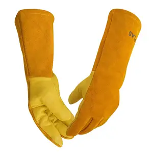 厂家直销新设计焊接手套 | 最佳制造商定制标志优质焊接手套