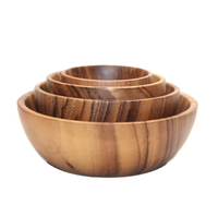 Ensemble de plats et de bols en bois d'acacia et d'olivier de haute qualité, de différents styles, pour la pâte, la salade, les bougies