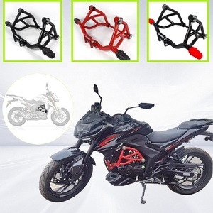 Protector de Parachoques Haojue DR150/DR150S/DR160/DR160S, Barra Anticaídas, Protector de Motor, Nuevo Acero al Carbono, Modificación/Actualización Anticaídas - Product Image 3