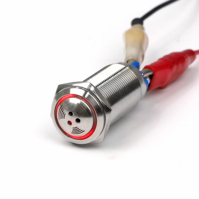 16mm Panel Mount Waterproof Metal LED Buzzer Alarm Warning Flashing Indicator Light 12V 24V 220V