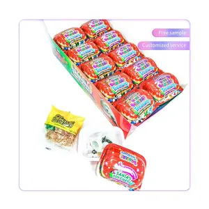 Minicaja de plástico personalizada para niños, gomitas de oso, dulces de gelatina, frutas suaves, zumo, gomitas, juguetes pequeños