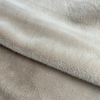 Direktlieferung ab Werk 100 % Polyester weicher Mink-Fox-Stoff Bequemkeits-Mint-Plüschstoff für Kleidung