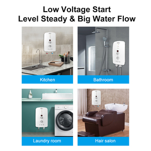 220V 5500W <b>Electric</b> Water Heater Pump Booster IPX4 <b>Waterproof</b> LED Overheat Protection Manual Control Household Hotel Use - Product Image 2