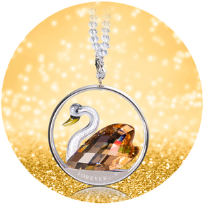 Eco-Friendly Carved Crystal Swan <b>Car</b> Hanging <b>Ornament</b> Multi-Color 65mm Brilliant Christmas & Wedding Gift Decoration - Product Image 3