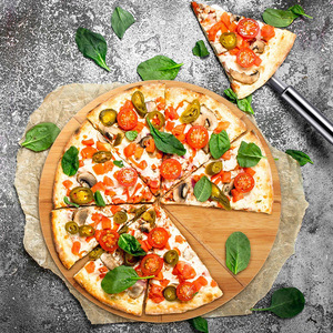 Piatto per <span class=keywords><strong>pizza</strong></span> in bambù vassoio in legno diviso piatto per <span class=keywords><strong>pizza</strong></span> in legno occidentale piatto per pane in legno massello per torta rotonda - Product Image 3