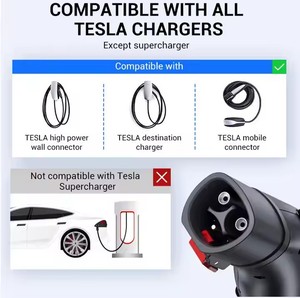 Adaptateur de <span class=keywords><strong>charge</strong></span> de voiture électrique IPX5 de haute qualité pour <span class=keywords><strong>Tesla</strong></span> Nacs vers J1772, adaptateur de <span class=keywords><strong>charge</strong></span> de voiture électrique, <span class=keywords><strong>prise</strong></span> de <span class=keywords><strong>charge</strong></span> de voiture électrique - Product Image 6