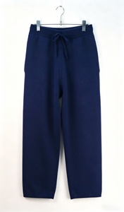 Men's Wide Leg Knit Track Pants Elastic <b>Drawstring</b> Waist Casual <b>Trousers</b> - Product Image 3