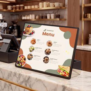 Desktop Ultra-Thin Backlit Display Posters Tabletop Menus Sign LED Advertising Light <b>Box</b> for Retail Shop Store - Product Image 1