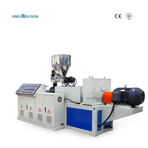 Sinohs Multi-Functional SJZ 65/132กรวยพลาสติกสกรูคู่Extruder/พลาสติกExtruderเครื่อง