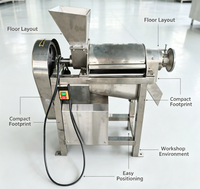 Extracteur de jus industriel économique à vis, moteur haute performance pour fruits et légumes, rendement élevé en jus, réduit les coûts de production globaux