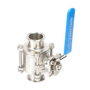 Üreticiye Ait Paslanmaz Çelik 3 Parçalı Tam Geçişli Sıhhi Yüksek Saflıkta Küresel Vana Kelepçe Kaynaklı Dişli Manuel Güç Pilot Yapılı OEM - Product Image 4