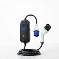Chargeur EV portable DX 16A 3,5KW 7KW 11KW 22KW, chargeur rapide pour voiture électrique, type 2, station de recharge pour voiture électrique