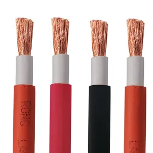 Orange Black Red 25mm2 35mm2 50mm2 70mm2 95mm2 Super Flexible Welding Battery Cable