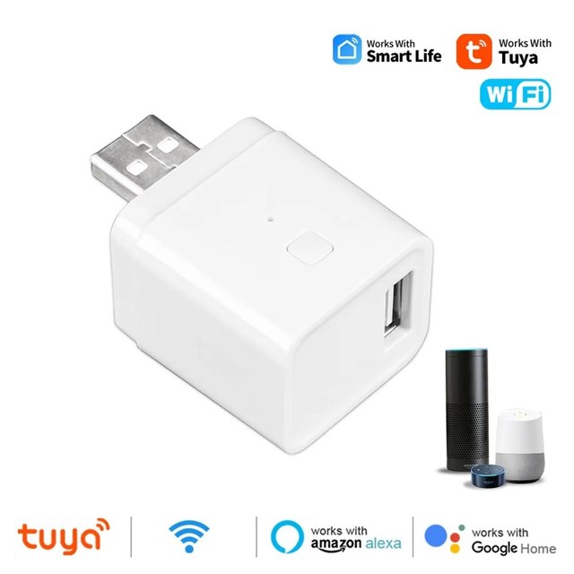 Tuya WiFi Micro USB Adaptor 5V WiFi USB Power Adaptor/Smart Life Timing Charge Plug Works with Alexa Google Assistant