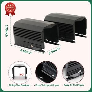 Mini Xách Tay Giáng Sinh Món Quà Bọc Cutter Công Cụ Hình Trụ Trượt Giấy Cuộn Dispenser Lưỡi Thép Không Gỉ Cho Tự Làm Bao Bì - Product Image 3