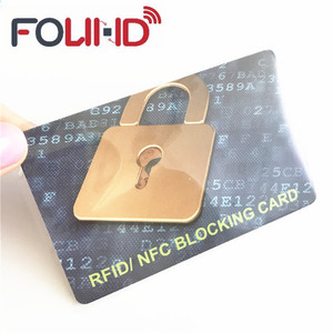 Impermeabile NFC formattato Url speciale progettato doppia faccia stampa RFID blocco <span class=keywords><strong>carta</strong></span> per aiutare la tua <span class=keywords><strong>carta</strong></span> <span class=keywords><strong>di</strong></span> <span class=keywords><strong>credito</strong></span>, <span class=keywords><strong>carta</strong></span> <span class=keywords><strong>di</strong></span> <span class=keywords><strong>credito</strong></span> - Product Image 2