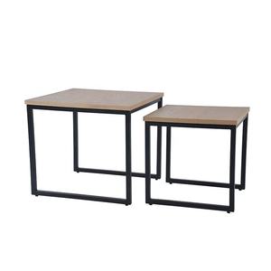 Mesa de Centro Moderna de Madera con Tapa de Vidrio y Patas de Metal, Muebles Económicos para Sala de Estar, Gran Venta - Product Image 4