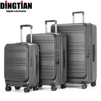 Nouvel arrivage : Ensemble de valises de luxe avec poche frontale, qualité supérieure, compartiment pour ordinateur portable, bagages professionnels OEM