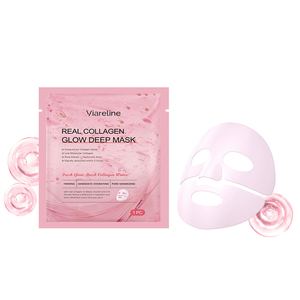 Masque au collagène de camélia 4ea soins de la peau coréens masque en feuille d'hydrogel de collagène privé El Pore minimisant - Product Image 4