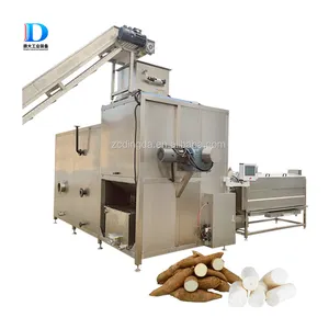 Commercial Peeling Cassava Skin Peeler Brush Roller Washing Machine Industrial Use 500~1000kg/hr