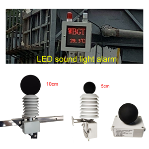 RS485/RS232 MODBUS出力ヒートストレストラッカーウェットバルブグローブ温度WBGTブラックバルブハイグロメーターハイグロザー計器付き - Product Image 1