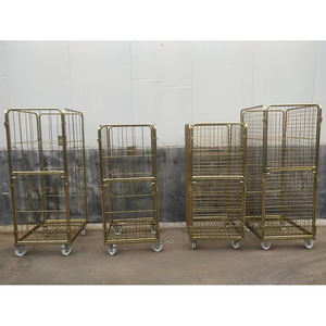 Materiaal Handling Logistiek Vervoer Metalen Gelast Mesh Commerciële Demontabel Wasserij Trolleys - Product Image 6