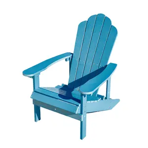 高品质现代阿迪朗达克椅，适用于餐厅露台海滩酒店使用的户外环保木质花园家具