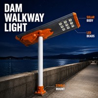 300W All-in-one zonne-LED straatlamp IP65 waterdicht voor boomgaard, boerderijpad, fruitgarten, landelijke weg, nachtverlichting
