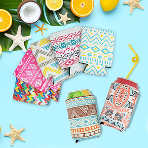 Promotional Gifts Modern Fashion Insulated Neoprene Custom Logo Can <b>Cooler</b> Holder 12OZ/16OZ Sublimation Coozie - Product Image 2