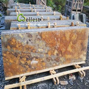 Dalles de sol de <span class=keywords><strong>jardin</strong></span> d'extérieur, dalle d'<span class=keywords><strong>ardoise</strong></span> rustique/rouillée multicolore pour pavage extérieur - Product Image 1