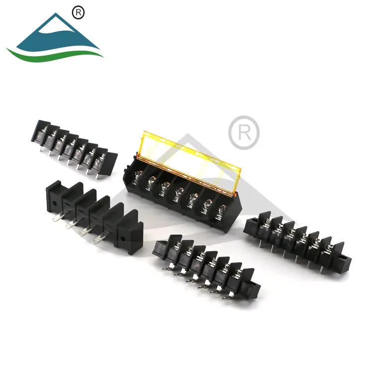 Konektor kawat blok terminal pegas kuningan sekrup terminal pcb 2/4/7/15 tiang 3.5mm 3.81mm 5.0mm 5.08mm