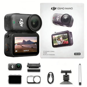 Nueva Cámara <span class=keywords><strong>DJI</strong></span> <span class=keywords><strong>4K</strong></span> Original <span class=keywords><strong>DJI</strong></span> <span class=keywords><strong>Osmo</strong></span> Nano <span class=keywords><strong>4K</strong></span> 60fps Vlogging Cámara 1/1.3 "Sensor Wide FOV 1,96" Pantalla 200-Min Grabación - Product Image 1
